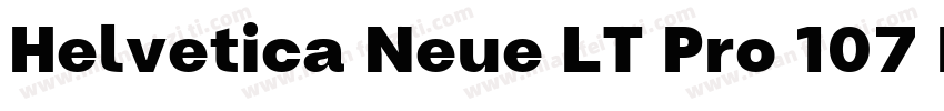 Helvetica Neue LT Pro 107 Extra字体转换
